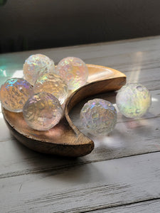 Rainbow Angel Aura Quartz Full Moon Crystals