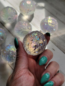 Rainbow Angel Aura Quartz Full Moon Crystals