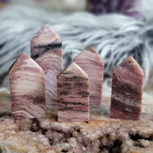 Load image into Gallery viewer, Natural Banded Pink Mica Towers
