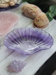 Clam Shell Crystal Decorative Bowls