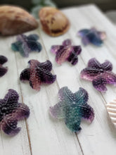 Load image into Gallery viewer, Natural Rainbow Fluorite Crystal Starfish
