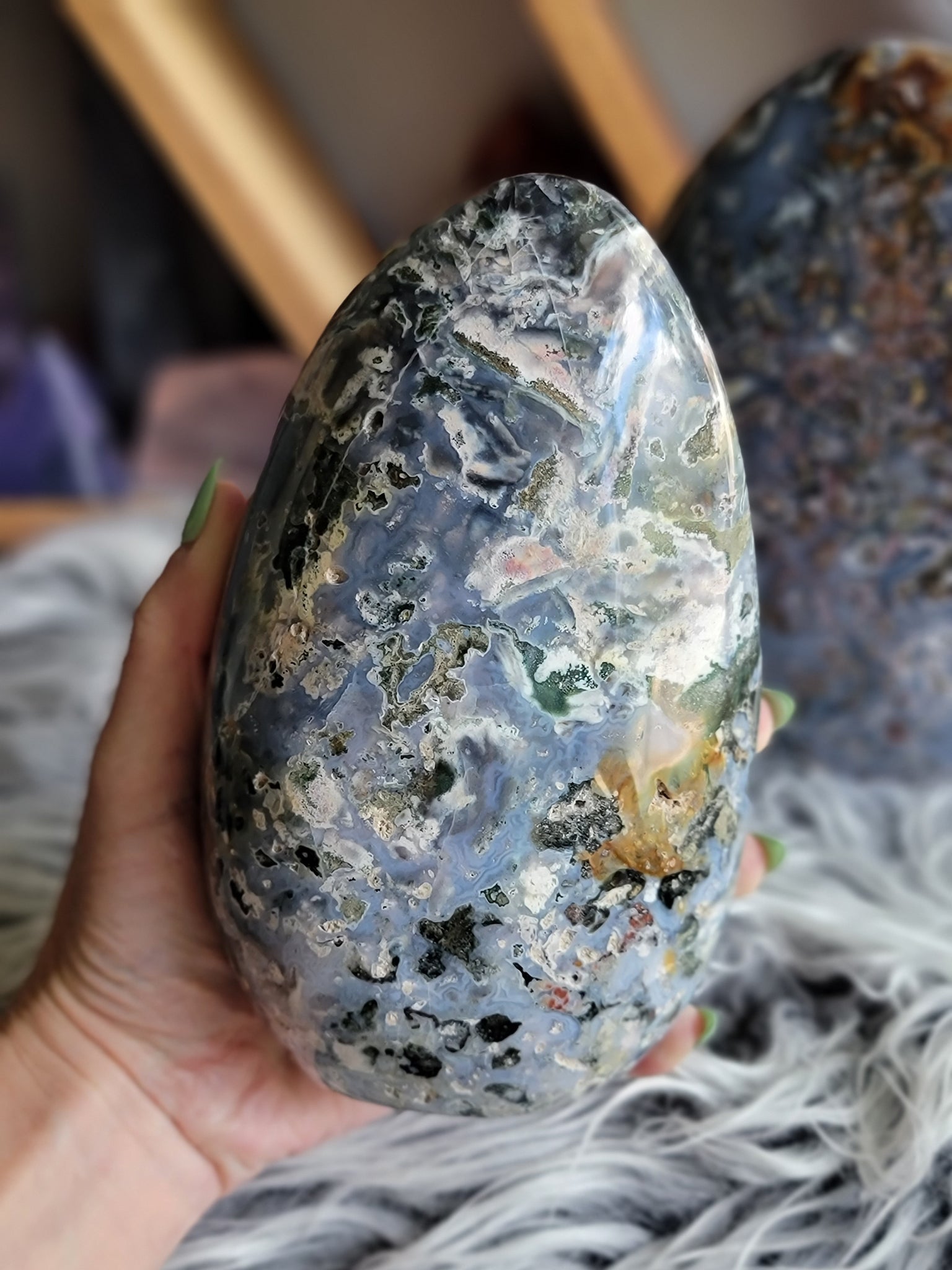 Rare Blue Ocean Jasper Free Forms – Mineral Mystic