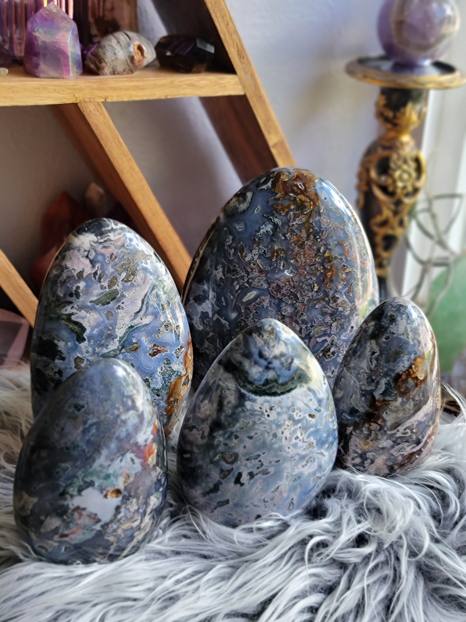 Rare Blue Ocean Jasper Free Forms – Mineral Mystic