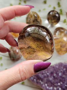 Natural Lodolite Shamanic Dream Quartz Crystal Lenses