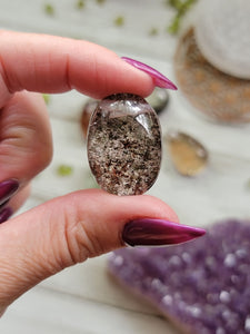 Natural Top Quality Lodolite Lens Shamanic Dream Quartz Pendants