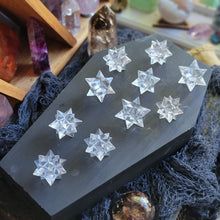 Load image into Gallery viewer, AAA Clear Quartz Mini Stellated Asteroid Merkabah Stars
