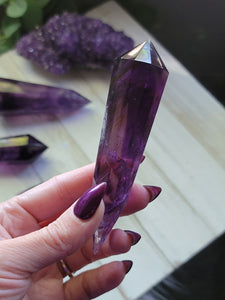 AAA Natural Phantom Amethyst Crystal Vogels