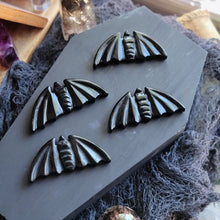 Load image into Gallery viewer, Black Obsidian Carved Gemstone Bats
