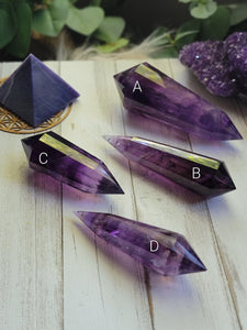 AAA Natural Phantom Amethyst Crystal Vogels