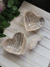 Load image into Gallery viewer, Grey Onyx Crystal Gemstone Heart Dish
