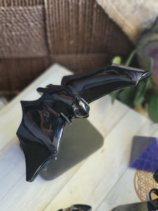 Nocturnal Obsidian Bat on a Stand