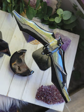 Load image into Gallery viewer, Nocturnal Obsidian Bat on a Stand
