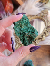 Load image into Gallery viewer, Fibrous Raw Malachite Gemstone
