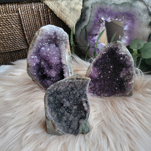 Raw Purple Amethyst Crystal Cathedrals