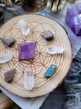 Load image into Gallery viewer, Wisdom + Protection Activation Crystal Grid Kit
