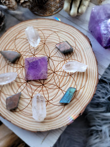 Wisdom + Protection Activation Crystal Grid Kit