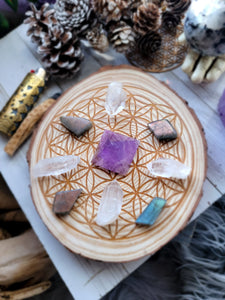 Wisdom + Protection Activation Crystal Grid Kit