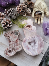 Load image into Gallery viewer, Brazilian Pink Amethyst Crystal Druzy Christmas Shapes
