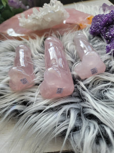 Rose Quartz Crystal Phallus Totem