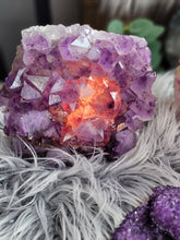 Load image into Gallery viewer, Raw Purple Amethyst Crystal Lamp
