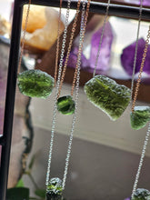 Load image into Gallery viewer, Genuine Moldavite Tektite Space Glass Pendant Necklace
