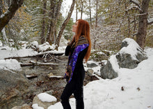 Load image into Gallery viewer, Amethyst Crystal Sacred Geometry Eco Poly Oversized Scarf
