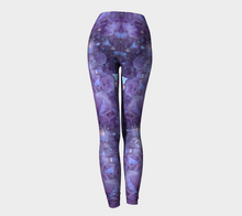 Load image into Gallery viewer, Purple Amethyst Eco Poly Crystal Statement Leggings
