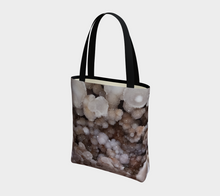 Load image into Gallery viewer, Pink Amethyst Crystal Print Tote Bag
