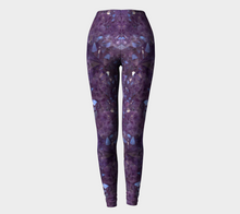 Load image into Gallery viewer, Purple Amethyst Eco Poly Crystal Statement Leggings

