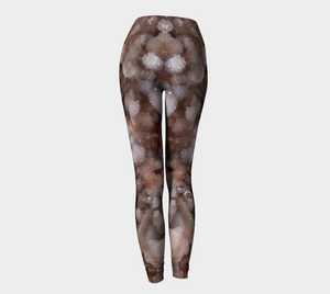 Pink Amethyst Eco Poly Crystal Statement Leggings