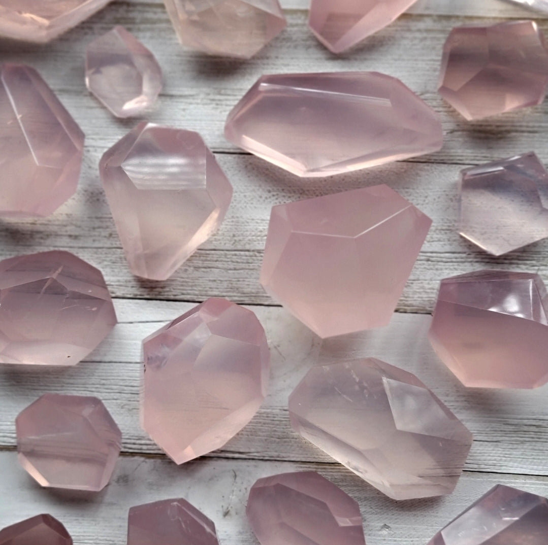 Genuine Mozambique Rose Quartz Free Forms