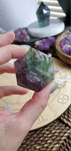 Load image into Gallery viewer, Natural Rainbow Fluorite Crystal Geometric Hexagons Sacred Geometry
