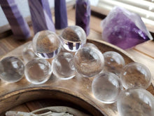 Load image into Gallery viewer, Natural Mini Clear Quartz Optical Crystal Gemstone Spheres
